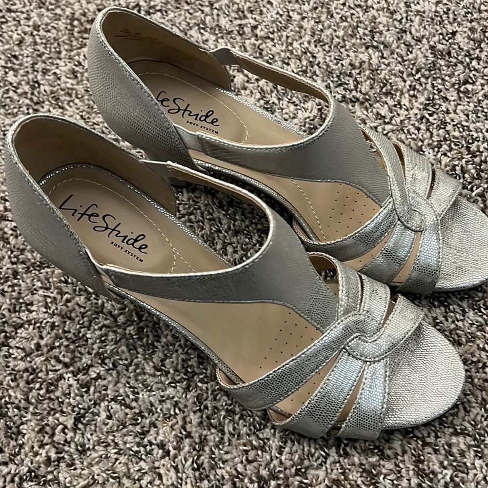 Life Strider Silver Heels